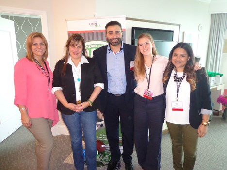 Carlos Mesber, Creative Director, María Elena Useche, gerente general, Marisol Gómez, Marketing & PR, y Victoria de Armas, Sales associate