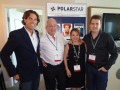 Polar Star: Cristian Sessa, Carlos y Diego Kargauer, y Salette Stefanelli, de la oficina de Miami