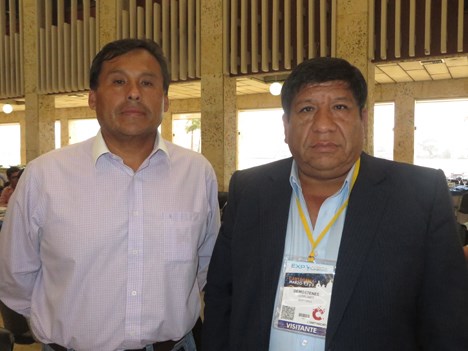Ysrael Acuña y Demóstenes Terrones, de APTC de Perú