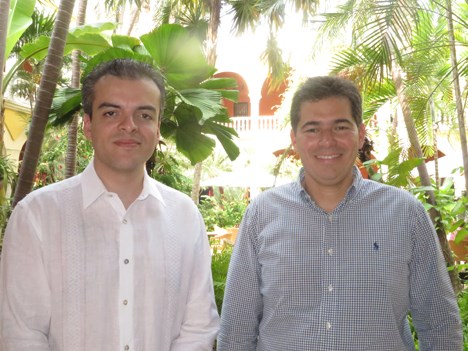 David Londoño y Carlos Fuentes, de Claro Colombia