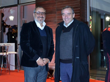 José D'Amato junto a Horacio Levin, director ejecutivo de Televisión Pública Argentina