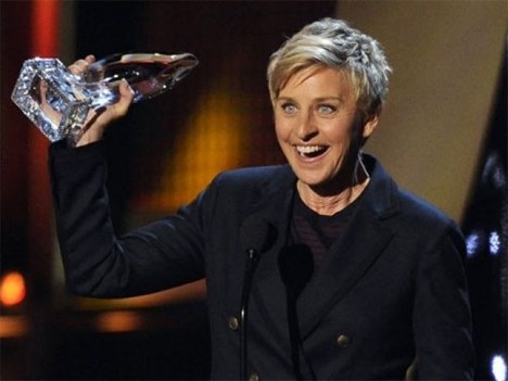 Con tres nominaciones, Ellen DeGeneres está apunto de convertirse en la máxima ganadora de la historia de los PCA, si sólo gana una de ellas