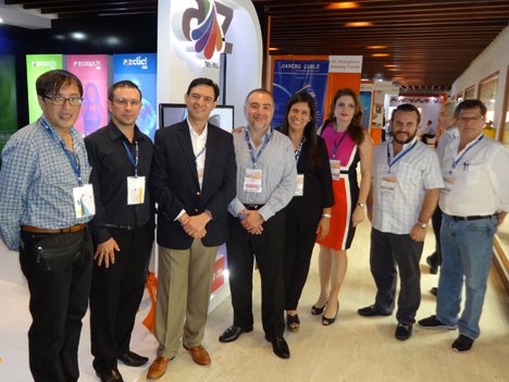 Andina Link Carta 17 D2 Delegación de ATIM de México y FATM de América Central en el stand de AZ TV de Paga de México en Andina Link