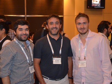 Augusto Montenegro y Guillermo Montesanto, de Enlace; y Agustín Sánchez de Tecnet