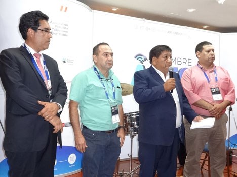 APTC 17 D2 Ing. Eduardo Rivero, Mauro Zamora, Demóstenes Terrores, Jorge Vargas en la Fiesta de la 9a. Cumbre APTC