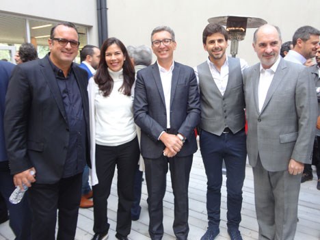 Pierluigi Gazzolo, presidente de VIMN Américas; Rita Herring, SVP de distribución; Carlos Moltini, CEO de Cablevisión; Darío Turovelzky, director de c