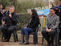 Mauricio Macri, presidente de Argentina, y Rodrigo de Loredo, presidente de Arsat, en la inauguración de las obras del Plan Federal de Internet en la
