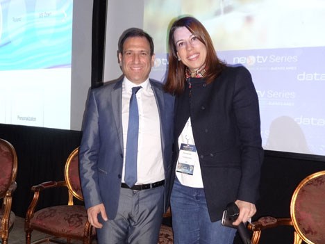 NexTV 17 D1 Ariel Barlaro con Fernanda Fronterotta Bernasconi, de IBM