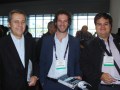 Alfonso Infante, del grupo Chilefilms con Rafael Echeverr�a y Felipe Andr�s Mu�os Mart�nez de UCVTV de Chile