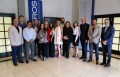 Jonathan Blum junto a Vladimir Perez (Cisneros), Andres Mendoza (Unimas), Mauro Castillejo, Carlos Santos, Alejandra Serna, (Telemundo), Alejandra Pal