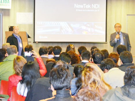 Uno de los concurridos Workshops, en este caso dicatdo por Avsys y Newtek
