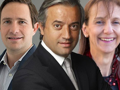 Benjamin Salinas Sada, Dominique Delport y Claire Bury