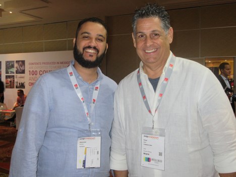 Alexander Pérez, Director de contenidos de Novazul Entertaiment (República Dominicana), junto a César Diaz, CEO de A7 Media