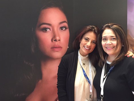 Martha Contreras, business development in Asia Pacific for Comarex (Mexico) and Macie Imperial, OIC-Head integrated program acquisitions and distribution, ABS-CBN (The Philippines) announced its first partnership to initiate a co-production between both companies by the beginning of 2018