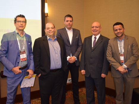 Henry Reyes (HVTV), Carlos Ramos (Viaccess Orca), Ernesto Carreño (DirecTV), Néstor Hernández (Nagra), y Roberto Reyes (Emcali)
