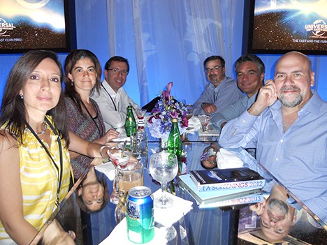 Sandra Morales, Programación, FIC; Monica Sufar Adquisiciones Turner; Joao Mesquita, CEO Telecine Brasil; Richard Rohrbach, Adquisiciones y Edgar Spie