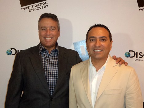 Henry Martínez y Allan Navarrete, en la presentación del canal Investigation Discovery