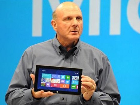 Steve Ballmer, CEO de Microsoft, anunció que la compañía entrará al negocio de las tablets, con el lanzamiento de la nueva Surface