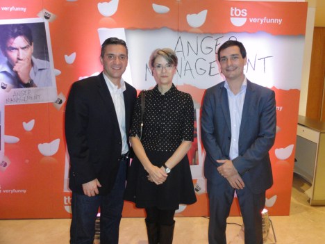 Manuel Cuan, VP de Marketing & Creative Services; Alicia Dayan, directora de programación de TBS veryfunny; y Felipe de Stefani, SVP & General Manager