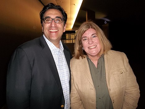 Peter Iacono, managing director, international TV de Lionsgate, con Maryann Pasante, de TISA-Lionsgate, en el screenings para América Latina