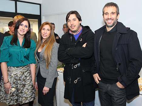 Jessica Franco, coordinadora de la International Academy; Marisa Piñeiro, COO de Pramer; Diego Palacio, de Endemol; y Juan Parodi, de TyC