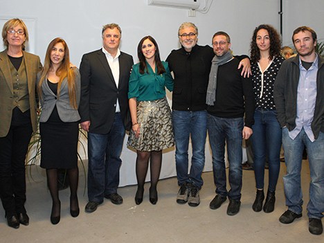 Lucía Suárez, Marisa Piñeiro y Alejandro Harrison de Pramer; Jessica Franco, Claudio Villarruel de OnTV, Julian Rousso de Anima; Julieta Shama y Ricar