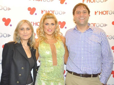 Paula Picchio de Claxson, Wilma González y Javier Villanueva