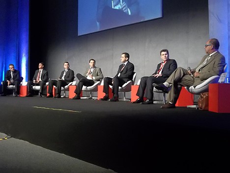 Un mercado de oportunidades: Antonio Joao Filho (Claro TV), Richard Allen (Blue Interactive), Fabiano Vergani (Conapsi), Marcus Gava (Algar Telecom),