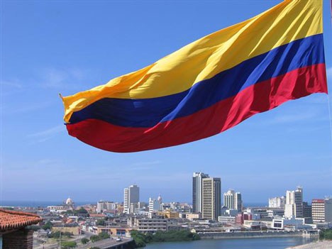Colombia paisaje con foto
