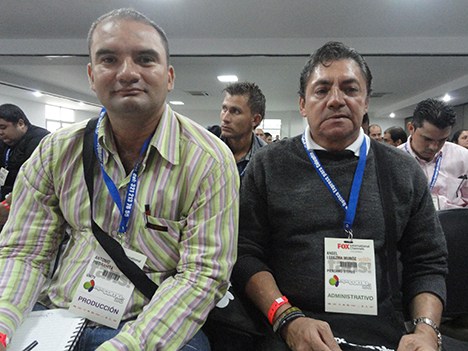 Antonio Piedrahita de UniTV, y Angel Ledezma Muñoz de Piendamó Stereo de Cauca