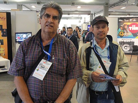 Rodrigo Escobar Román y José Ríos de la asociación parabólica Nubes de Rodeo de Montebello