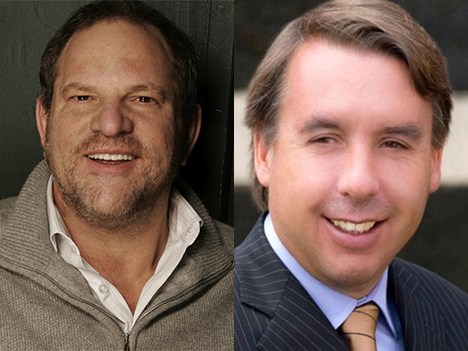 Harvey Weinstein y Emilio Azcárraga Jean
