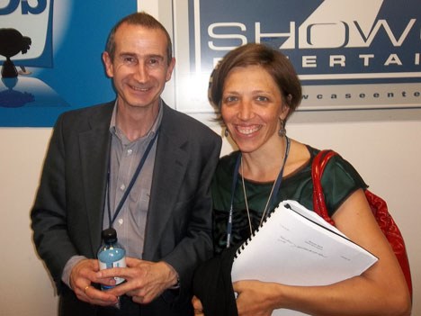 Sony Spain: Carlos Herrán, VP Programming acquisitions, and Elena Vaquero, acquisitions executive