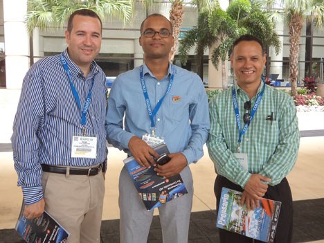 Rubí Santana, Jonnathan Marte y Mélido Grullón de Aster Dominicana