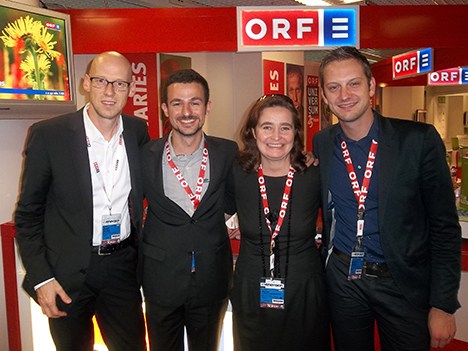 ORF sales: Rudolf Kauser, Armin Luttenberger, Marion Camus-Oberforfer and Maximilian Wenzel