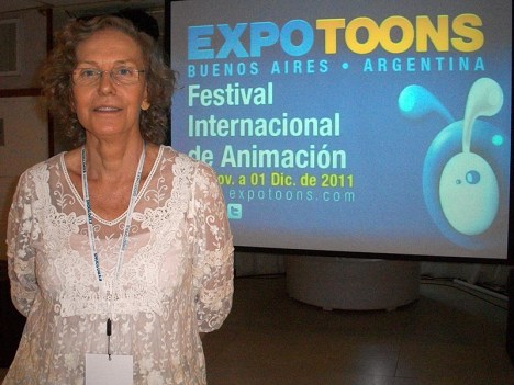 Rossana Manfredi, fundadora y directora de Expotoons, y presidente de la productora Encuadre