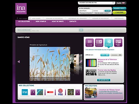 El sitio web de INA