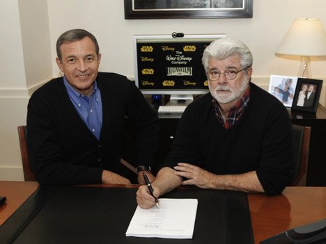 Robert Iger y George Lucas