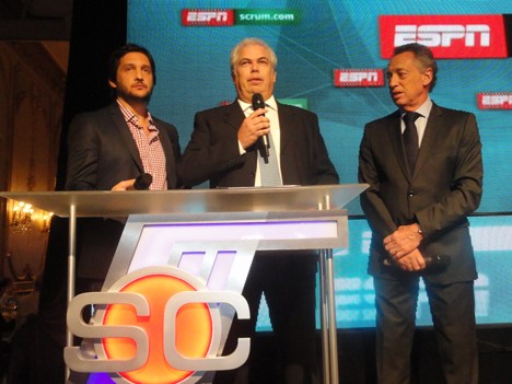 ESPN UpFront 14 Guillermo Tabanera (centro) con Germán Pavlovsky y Quique Wolff