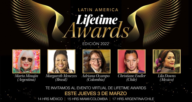 Lifetime celebra la 2da edición de los Latin America Lifetime Awards (LALA) el 3 de marzo