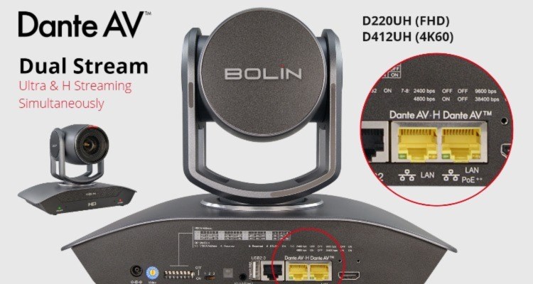 Bolin Technology presenta el primer Dante AV Cámaras de doble flujo