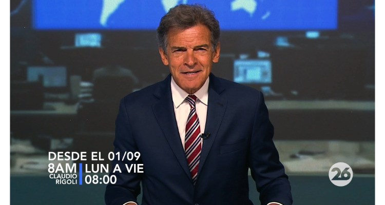 Claudio Rígoli se suma a Canal 26 y refuerza la pantalla de noticias ...