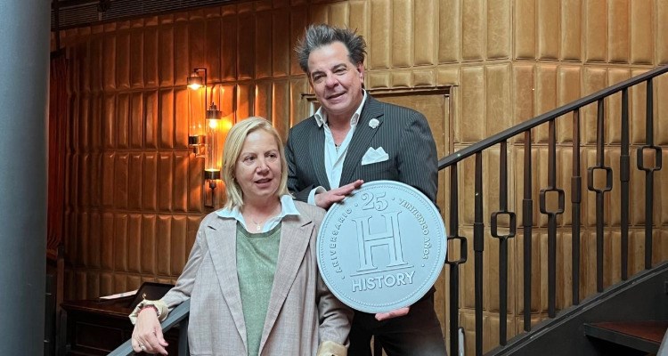 Raquel Martínez y César Sabroso en el hotel Four Seasons de Buenos Aires