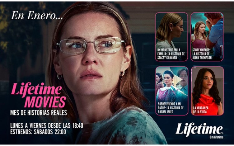 Lifetime Movies presenta su programación de enero con relatos basados en historias reales