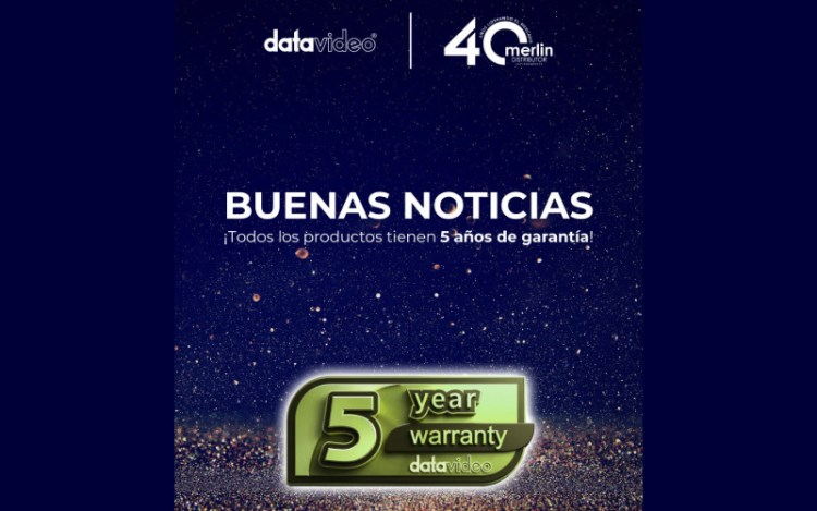 Datavideo anuncia un programa de garantía de cinco años a partir del 1 de enero de 2026