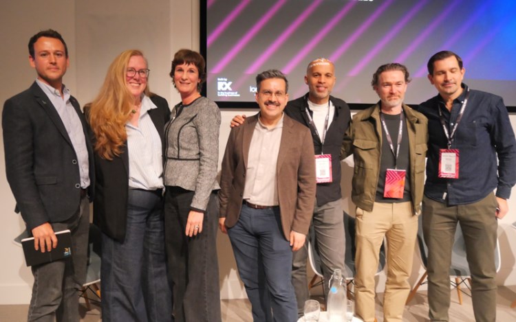 The ‘Formats ABC’ conference by FRAPA at MIP London: David Ciaramella, Founder, Boxed Off, UK; Helen Greatorex, Head of Format Acquisitions, Banijay UK; Lisette van Diepen, Acquisitions Consultant, Marphes Media, the Netherlands; André Renaud, Co-Chair, FRAPA, UK; Nick Smith, EVP Formats and Licensing, All3media, UK; Richard Ager, EVP Legal and Business Affairs, Fremantle UK; Aleksander Herresthal, Partner & CCO, Seefood TV, Norway