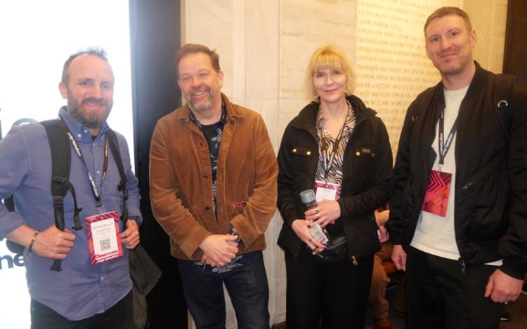 Top UK buyers at the IET, MIPLondon: Joe Harbinson, Head of Partnerships at Sky; Martin Tricky, managing director, ITV Studios/Zoo 55; Diane Glynn, Director of Social at Channel 4; Matt Ford, Co-Head Digital Studio at Sony Pictures Television