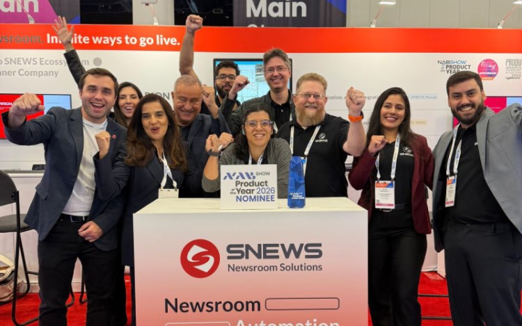 SNEWS presenta VOLK en NAB y gana el premio al Producto del Año