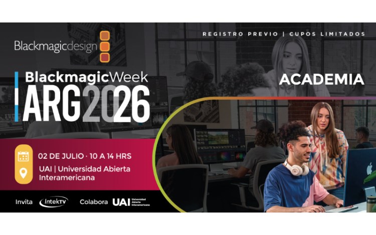 Blackmagic Week Argentina 2026 presentará sus últimos flujos de trabajo en Buenos Aires