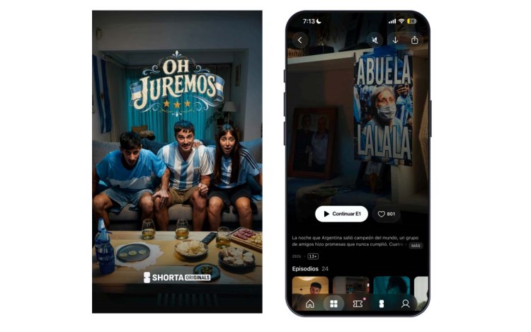 SHORTA estrena la primera serie vertical que cambia su guion según los resultados del Mundial